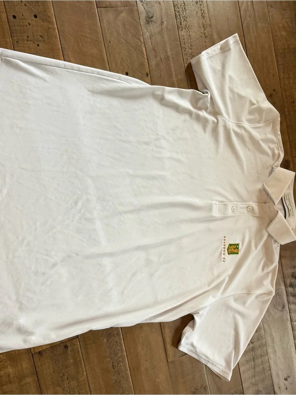 Mens Holderness & Bourne Gryphon RE white polo shirt, size large